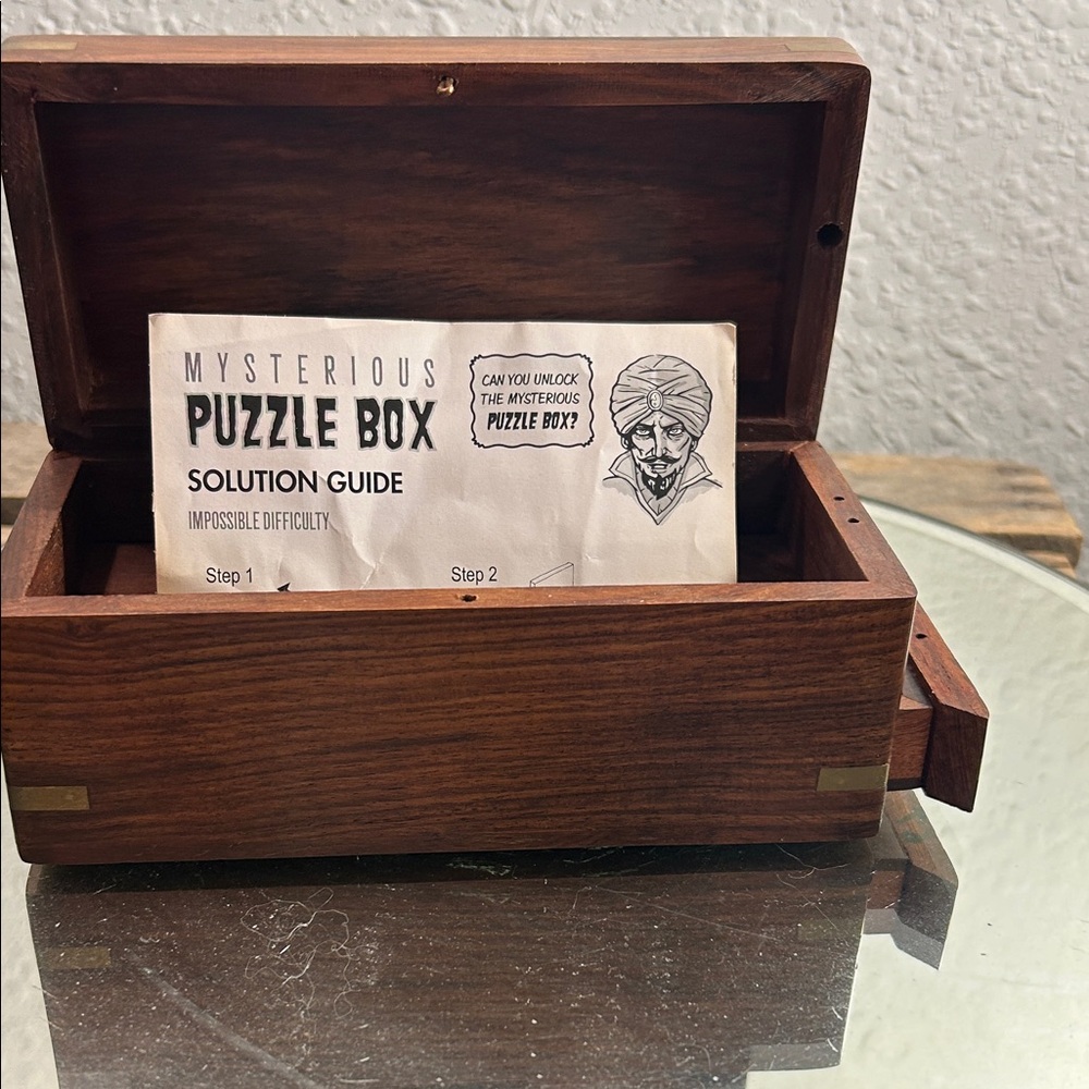 Small wooden trinket box Dad Core